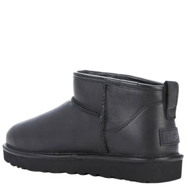 UGG WOMENS ANKLE BOOT - BLACK LEATHER